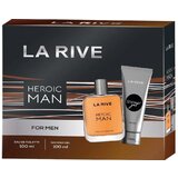 La Rive Heroic Man Poklon set, Toaletna voda 100ml + Gel za tuširanje 100ml