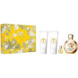 Versace Eros Pour Femme Poklon set, Parfemska voda 100 ml + Mlijeko za tijelo 100ml + Gel za tuširanje 100ml + Parfemska voda 5ml