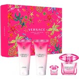 Versace Bright Crystal Absolu Poklon set, Parfemska voda 90 ml + Mlijeko za tijelo 100ml + Gel za tuširanje 100ml + Parfemska voda 5ml