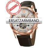 Perigaum Replacement Strap Leather P-1112 Brown Rose Clasp 22 mm