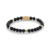 Rebel & Rose Bracelet Matt Black Madonna RR-60078-G-S Unisex