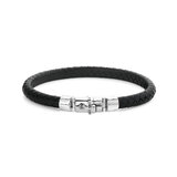 Rebel & Rose Bracelet Half Round Braided RR-L0133-S-L mens