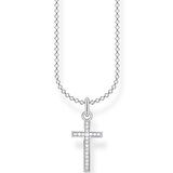 Thomas Sabo KE2043-051-14 Cross Pave Ladies Necklace, adjustable