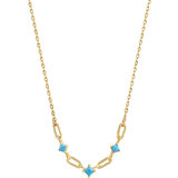 ANIA HAIE N033-03G Into the Blue Ladies Necklace, adjustable