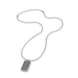 Save Brave SBN-GARETT-ZI-BK Mens Necklace 50cm, adjustable