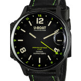 U-Boat 9675 Capsoil Doppiotempo DLC GMT Mens Watch 55mm 10ATM