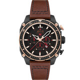 AVI-8 AV-4100-09 Mens Watch Hawker Hunter Dual Time Chronograph 43mm 5ATM