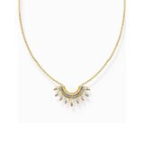 Thomas Sabo KE2203-488-7-L45V Gold plated chain w. sunbeams and coloured stones 