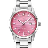 Swiss Alpine Military 7767.1136 Ladies Watch Argos silver pink 34mm 10ATM