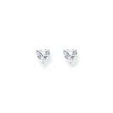 Thomas Sabo H2306-051-14 Silver Ear Studs with white Stone in Heart Shape 7,0 mm Ladies