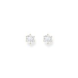 Thomas Sabo H2301-414-14 Gold-plated Ear Studs with white Brilliant-cut Stone 6,0 mm Ladies