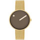 Picto 34001-0914G Mocha Brown 34mm 5ATM 