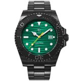 Paul Rich PR-46712 Mens Watch Crystal Bay Midnight Reef Black Green 40mm 5ATM 