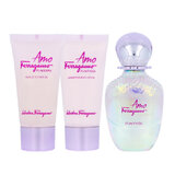 Ferragamo Amo Ferragamo Flowerful Poklon set Toaletna voda 50ml + Gel za tuširanje 50ml + Mlijeko za tijelo 50ml