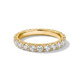 Thomas Sabo TR2467-M01-14-54 Eternity Ring with White Cubic Zirconia for Women, Gold-Plated