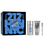 Carolina Herrera 212 Men Poklon set, Toaletna voda 100ml + Toaletna voda 10ml + gél po holení 100ml