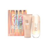 Carolina Herrera 212 VIP Rose Poklon set, parfemska voda 80ml + mlijeko za tijelo 100ml (Travel set)