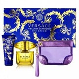 Versace Yellow Diamond Intense Poklon set, parfemska voda 90ml + mlijeko za tijelo 100ml + kabelka