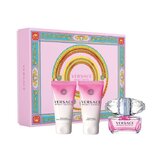 Versace Bright Crystal Poklon set, Toaletna voda 50ml + gel za tuširanje 50ml + mlijeko za tijelo 50ml