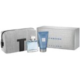 Azzaro Chrome Poklon set, Toaletna voda 30ml + gel za tuširanje 50ml + kozmetička torbica