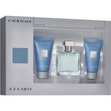 Azzaro Chrome Poklon set, Toaletna voda 100ml + balzam nakon brijanja 75ml + gel za tuširanje 75ml