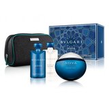 Bvlgari Aqva Atlantiqve Poklon set, Toaletna voda 100ml + balzam nakon brijanja 75ml + gel za tuširanje 75ml  + torbica