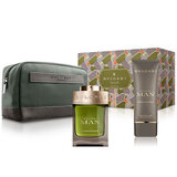 Bvlgari Man Wood Essence Poklon set, parfemska voda 100ml + balzam nakon brijanja 100ml + torbica