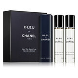 Parfemska voda Chanel Bleu de Chanel, 3x20ml (1x punjiva + 2x dopuna)