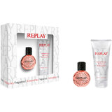 Replay Essential for Her Poklon set, Toaletna voda 20ml + mlijeko za tijelo 100ml