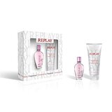 Replay Jeans Spirit! for Her Poklon set, Toaletna voda 20ml + mlijeko za tijelo 100ml