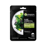 Crna maska za tkivo s ekstraktom morske trave Pure Charcoal Skin Naturals (Black Tissue Mask) 28 g