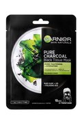 Crna maska za tkivo s ekstraktom morske trave Pure Charcoal Skin Naturals (Black Tissue Mask) 28 g