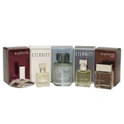 Calvin Klein mini set Poklon set, Euphoria Woman 4ml + Eternity Woman 5ml + CK Free 10ml + Eternity Man 10ml + Euphoria Man 10ml - oštećeno pakiranje