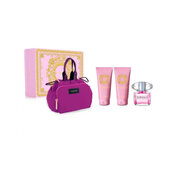 Versace Bright Crystal Poklon set, toaletna voda 90ml + Gel za tuširanje 100ml + Mlijeko za tijelo 100ml + torbica