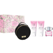 Versace Bright Crystal Poklon set, Toaletna voda 90ml + mlijeko za tijelo 100ml + gel za tuširanje 100 ml + torbica