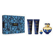 Versace Dylan Blue for Women Poklon set, Parfemska voda 100ml + Gel za tuširanje 100ml + Mlijeko za tijelo 100ml + Parfemska voda 5 ml