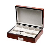 Rothenschild Watch Box RS-2022-8RO for 8 Watches Rosewood
