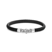 Rebel & Rose Bracelet Half Round Braided RR-L0133-S-L mens