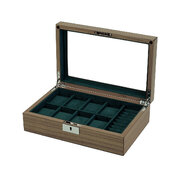 Rothenschild watch box walnut RS-2442-W for 8 watches & cufflinks