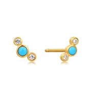 ANIA HAIE Ear Studs Terquoise & Sapphire Gold 14K EAU001-11YG
