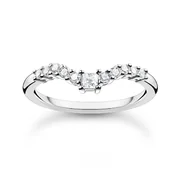 Thomas Sabo Ladies Ring TR2398-051-14-54 V-shape size 54