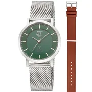 ETT Eco Tech Time ELS-11618-81MS Ladies Watch Atacama Solar Radio Controlled 36mm 5ATM