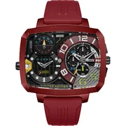 Nubeo NB-6084-02 Mens Watch Odyssey Triple Time-Zone Limited 58mm 5ATM