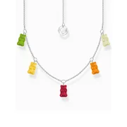 Thomas Sabo KE2205-017-7-L45V Silver chain w. 5 colourful Goldbears 
