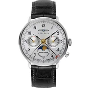 Zeppelin 7037-1 Hindenburg LZ129 ladies watch moon phase 36mm