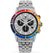 Louis XVI LXVI1121 Majeste Iced Out Chronograph mens watch 43mm 5ATM