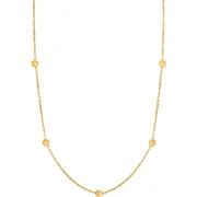 ANIA HAIE NAU001-07YG Gold Beaded Ladies Necklace Gold 14K, adjustable