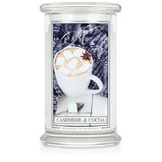 Kringle Candle Cashmere & Cocoa velika mirisna svijeća s 2 fitilja (624 g)