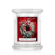 Kringle Candle Christmas Stroll srednja mirisna svijeća s 2 fitilja (411 g)