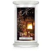 Kringle Candle COSY CHRISTMAS velika mirisna svijeća s 2 fitilja (624 g)